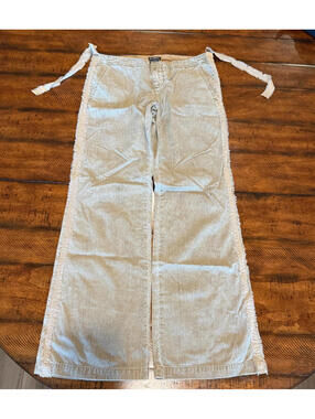 Vintage Earl Jean Made in Hong Kong - Silk Embellished Wide Leg Pant  RARE!!  27